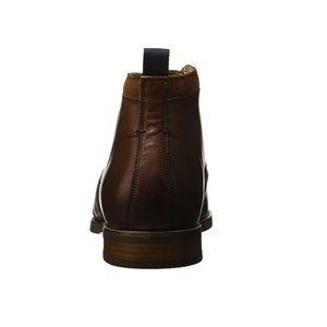 Florsheim , Men's Uptown Plain Toe Chukka Boot, Cognac Leather/Suede, Size 9.5